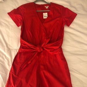 Red J Crew Romper